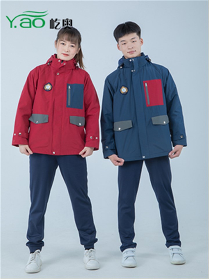 高中校服冲锋衣定制生产工厂